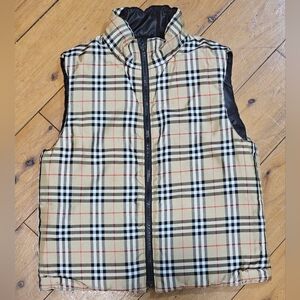 Burberry's Black Puffer Vest Reversible